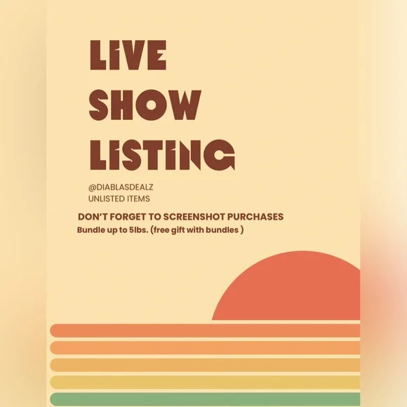 Diabla is LIVE NOW! UNLISTED Live Show Item or Bundle - Picture 1 of 1